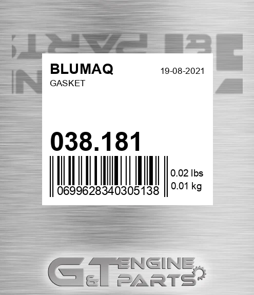 038.181 Gasket for BLUMAQ