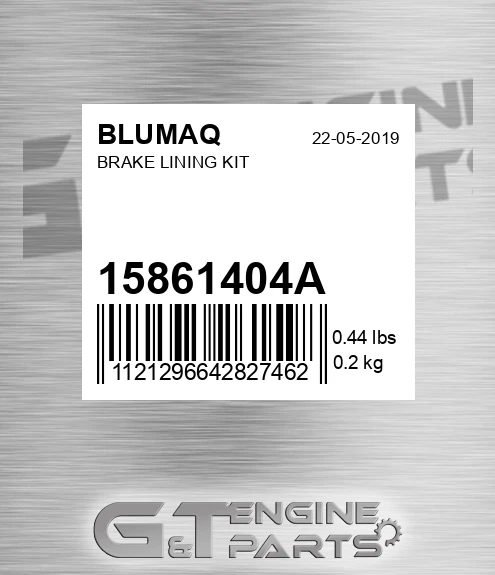 1586-1404A Brake Lining Kit for BLUMAQ