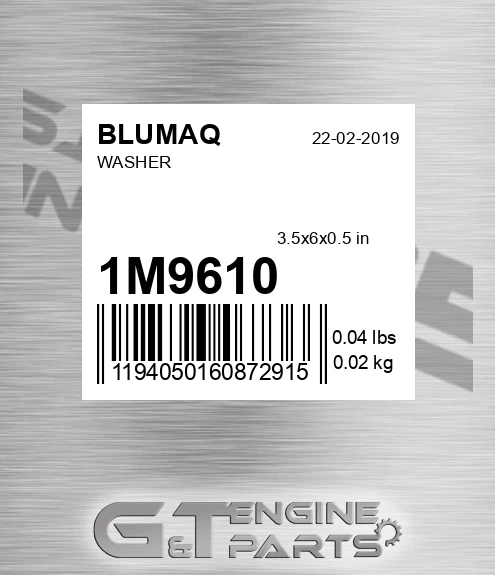 1M-9610 Washer for BLUMAQ