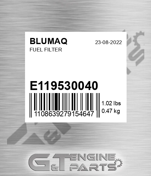 E119530040 Fuel Filter for BLUMAQ