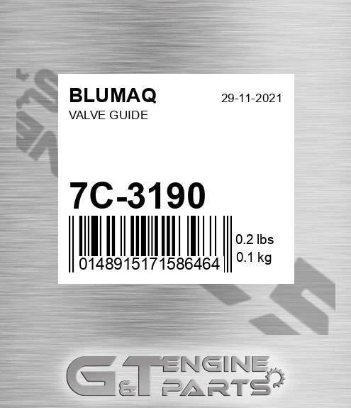 7C-3190 Valve Guide