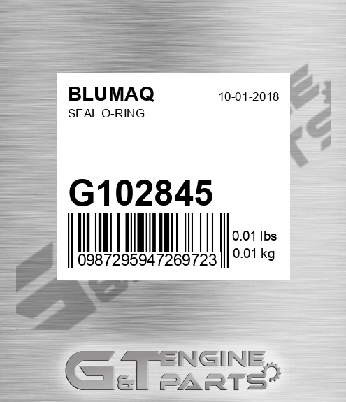 G102845 Seal O-ring