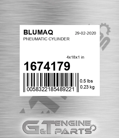167-4179 Pneumatic Cylinder for BLUMAQ