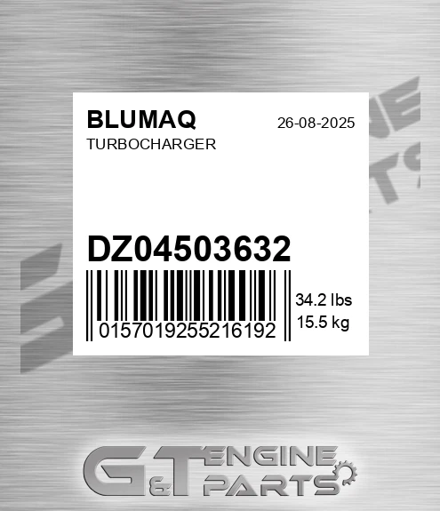DZ04503632 Turbocharger for BLUMAQ