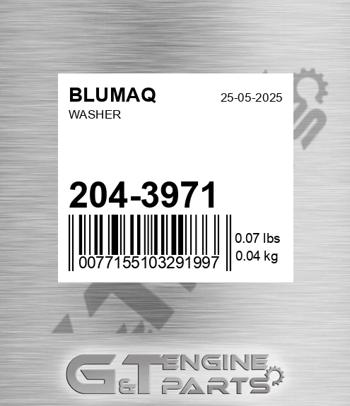 204-3971 Washer