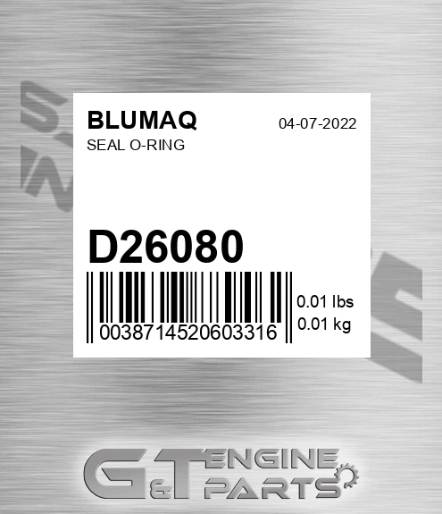 D26080 BLUMAQ Seal O-ring