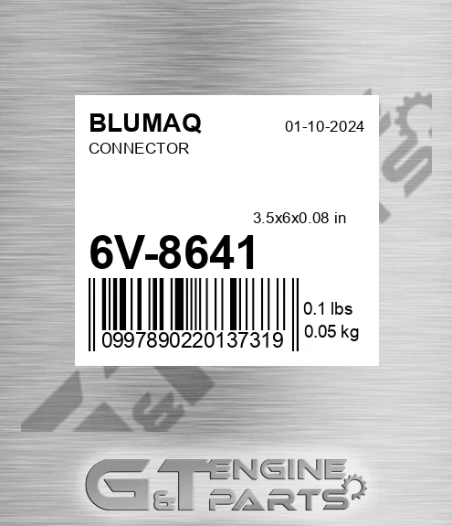 6V-8641 Connector for BLUMAQ