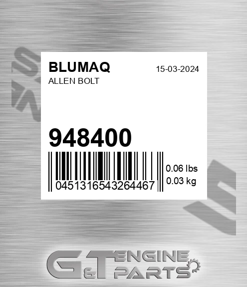 948400 Allen Bolt for BLUMAQ
