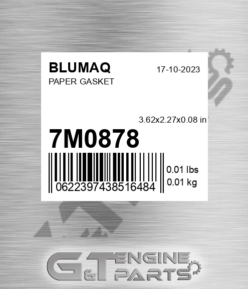 7M-0878 Paper Gasket for BLUMAQ