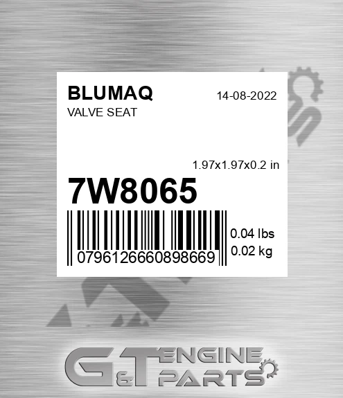 7W-8065 Valve Seat for BLUMAQ