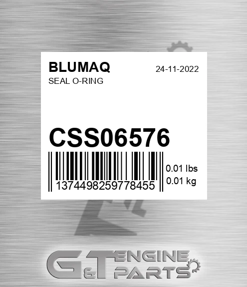 CSS06576 Seal O-ring