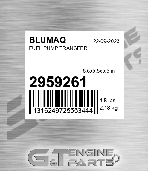 295-9261 Fuel Pump Transfer