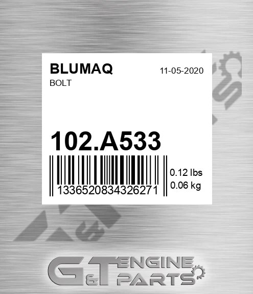 102.A533 Bolt for BLUMAQ