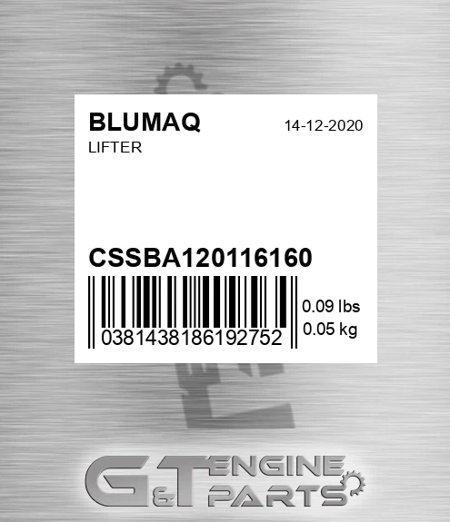 CSSBA120116160 BLUMAQ Lifter