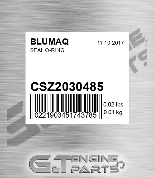 CSZ2030485 Seal O-ring