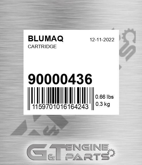 900.00436 Cartridge for BLUMAQ