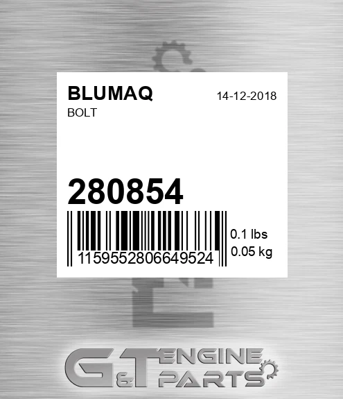 280854 Bolt