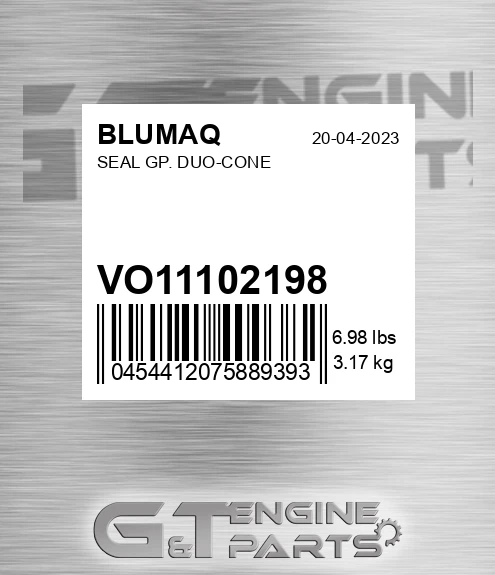 VO11102198 Seal Gp. Duo-cone for BLUMAQ
