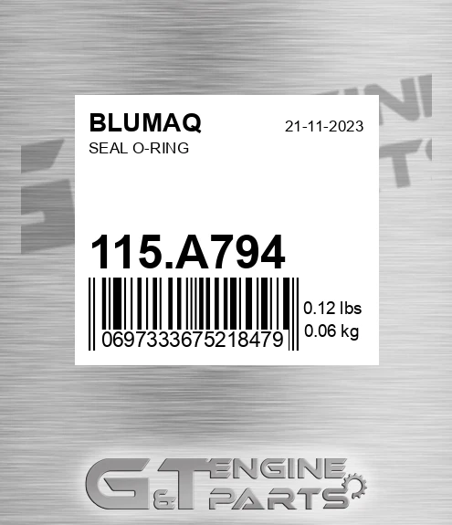 115.A794 Seal O-ring for BLUMAQ