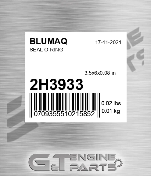 2H-3933 Seal O-ring for BLUMAQ