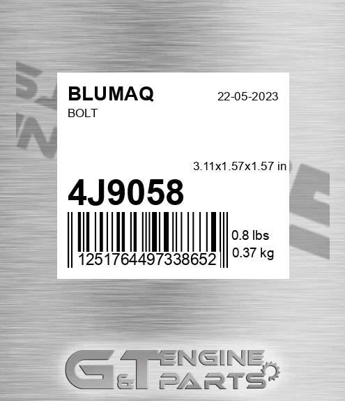 4J-9058 Bolt for BLUMAQ