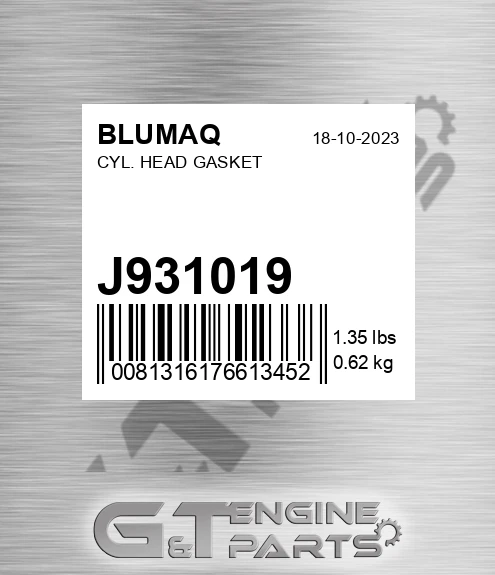 J931019 Cyl. Head Gasket