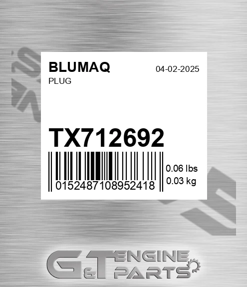 TX712692 BLUMAQ Plug
