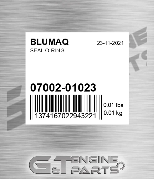 07002-01023 Seal O-ring for BLUMAQ
