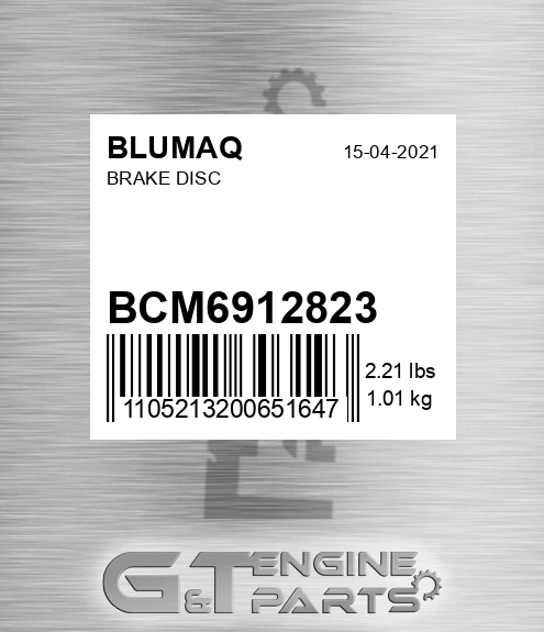 BCM6912823 Brake Disc for BLUMAQ