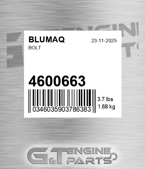 4600663 Bolt for BLUMAQ