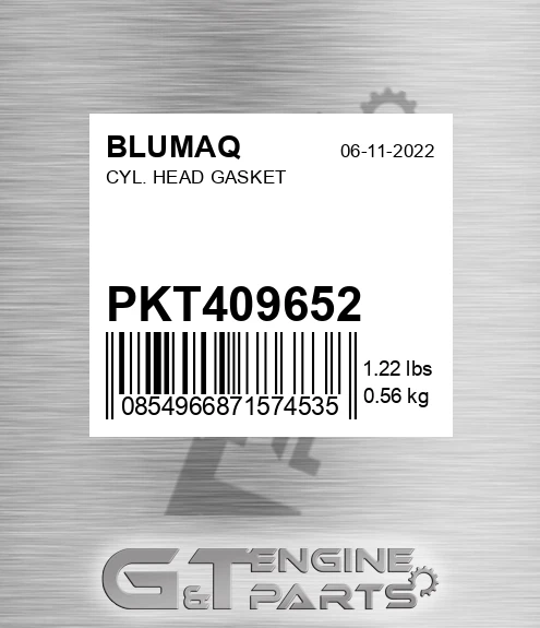PKT409652 Cyl. Head Gasket for BLUMAQ