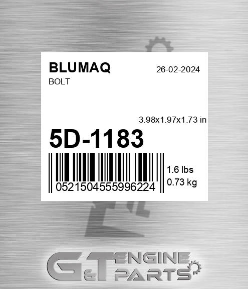 5D-1183 Bolt for BLUMAQ