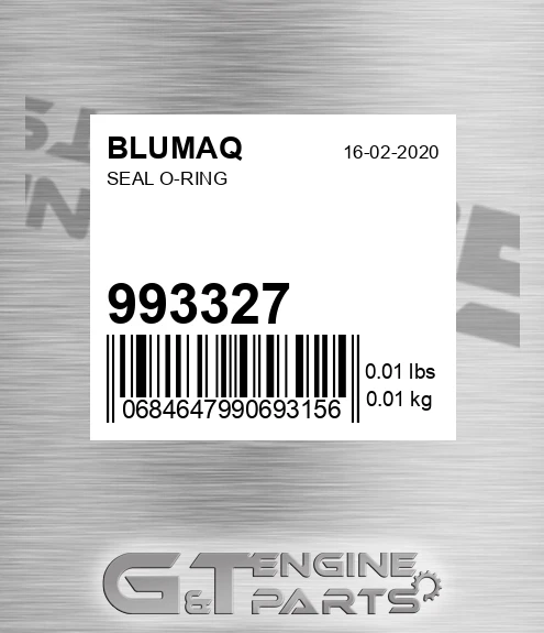 993327 Seal O-ring for BLUMAQ