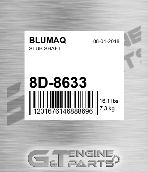 8D-8633 Stub Shaft