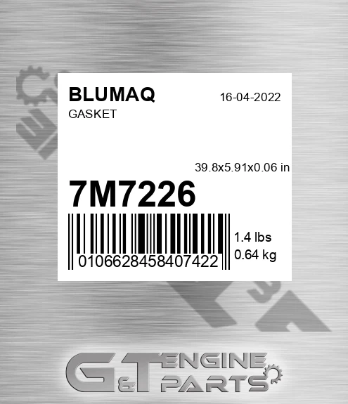 7M-7226 BLUMAQ Gasket