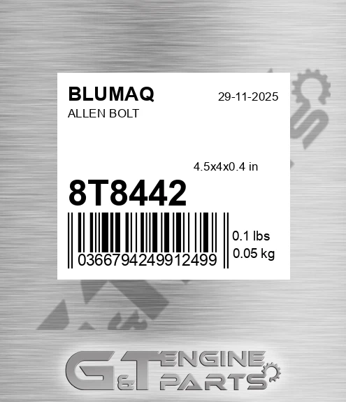 8T-8442 Allen Bolt for BLUMAQ