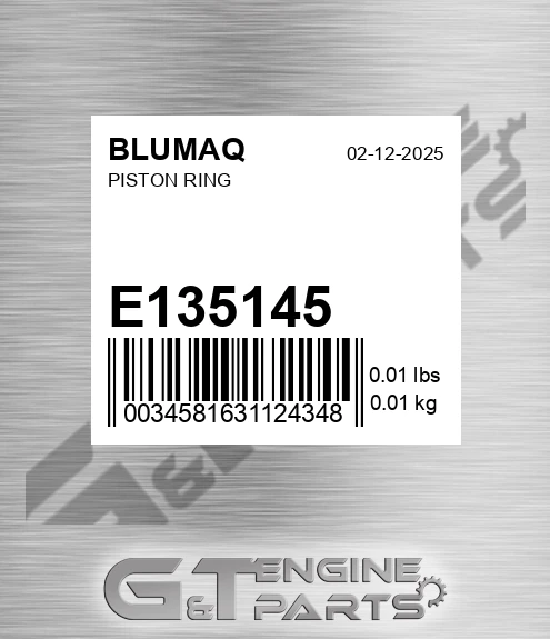 E135145 BLUMAQ Piston Ring
