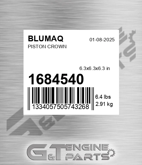 168-4540 Piston Crown for BLUMAQ