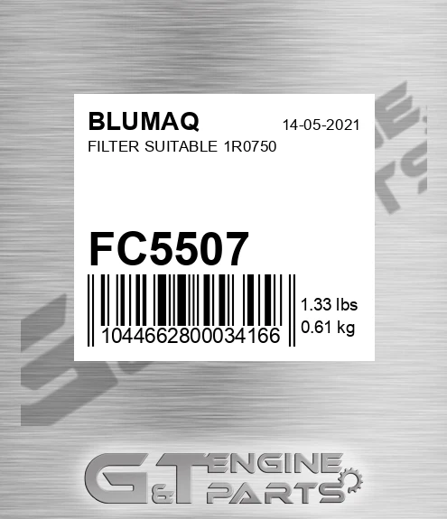 FC5507 BLUMAQ Filter Suitable 1r0750