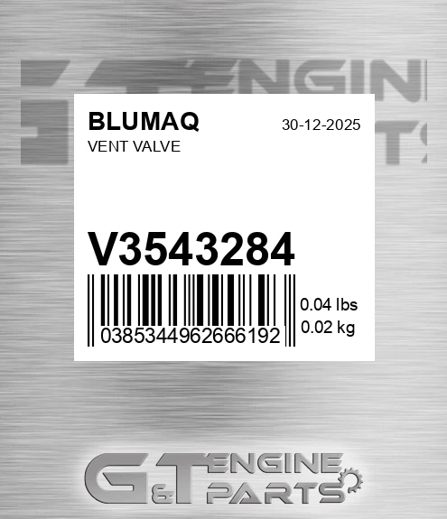V3543284 BLUMAQ Vent Valve
