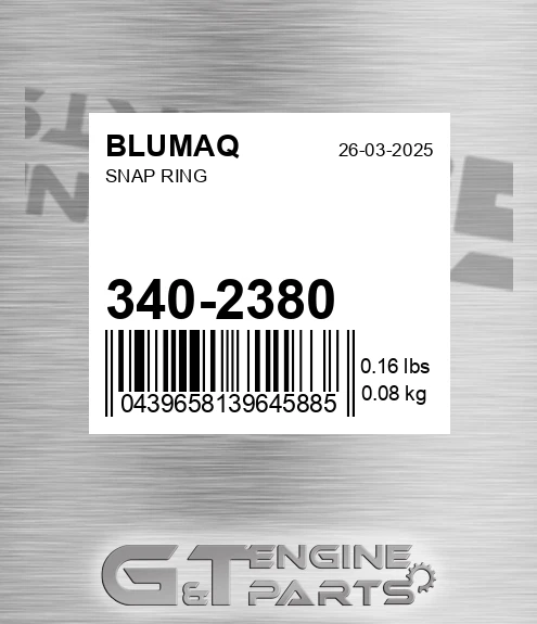 340-2380 Snap Ring