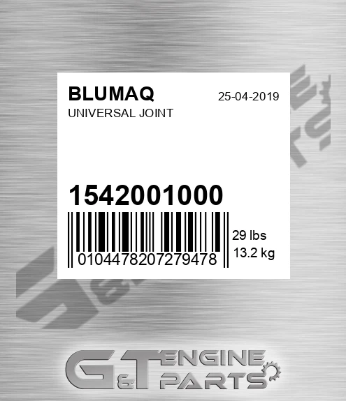 154-20-01000 Universal Joint for BLUMAQ
