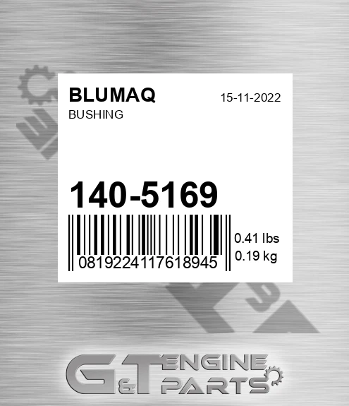 140-5169 Bushing for BLUMAQ