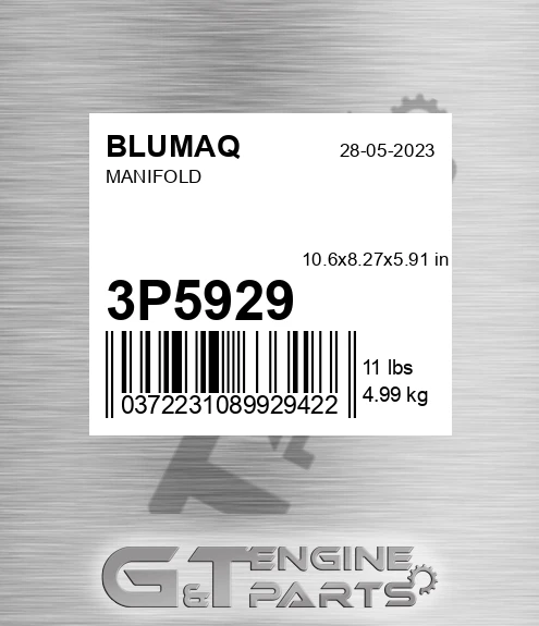 3P-5929 Manifold for BLUMAQ