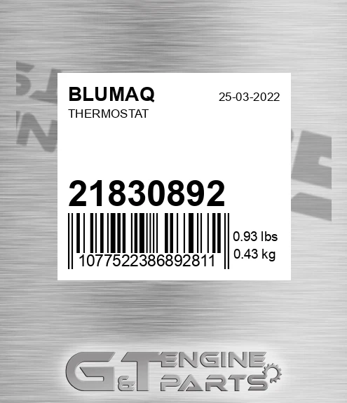 21830892 Thermostat