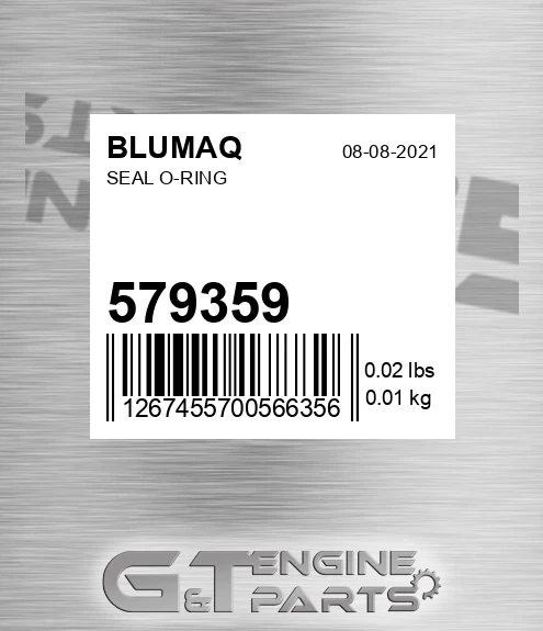 579359 Seal O-ring