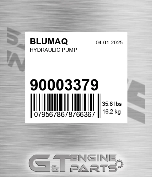 900.03379 Hydraulic Pump for BLUMAQ