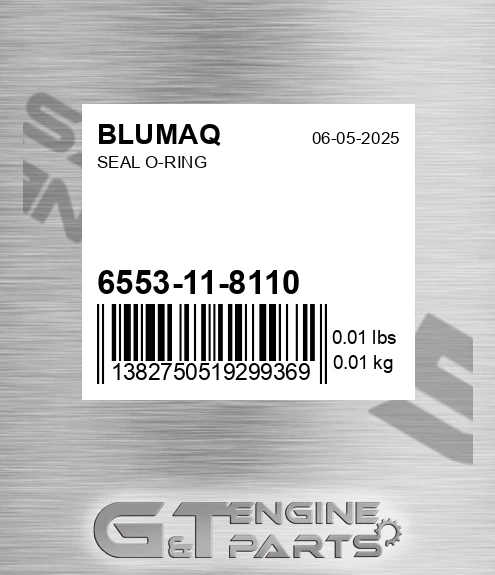 6553-11-8110 Seal O-ring for BLUMAQ