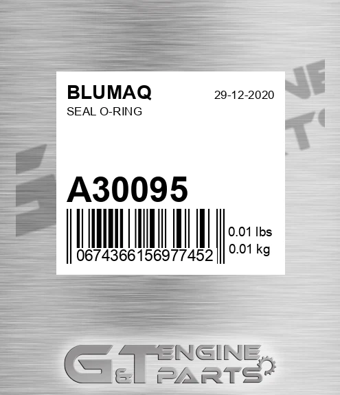 A30095 Seal O-ring