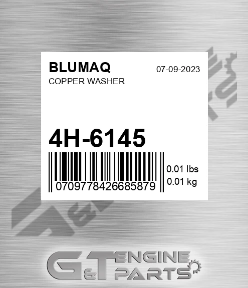 4H-6145 Copper Washer for BLUMAQ
